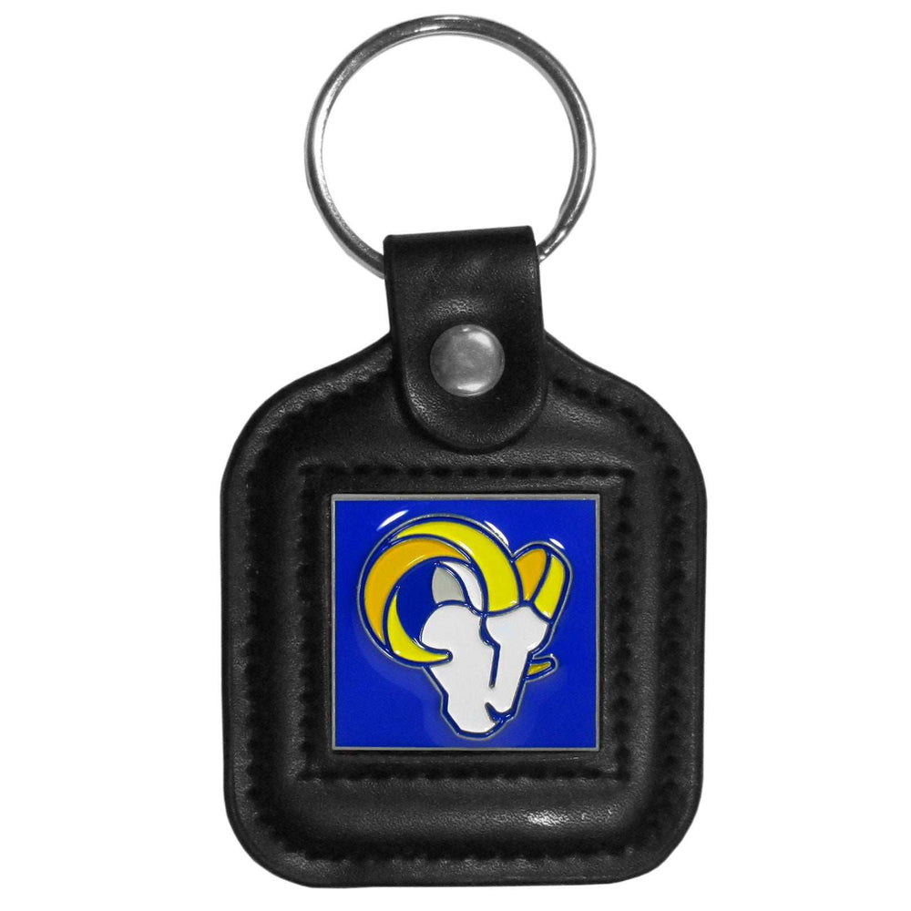 Los Angeles Rams Square Leatherette Key Chain - Los Angeles Rams - Flyclothing LLC