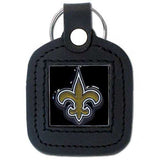 New Orleans Saints Square Leatherette Key Chain - New Orleans Saints - Flyclothing LLC