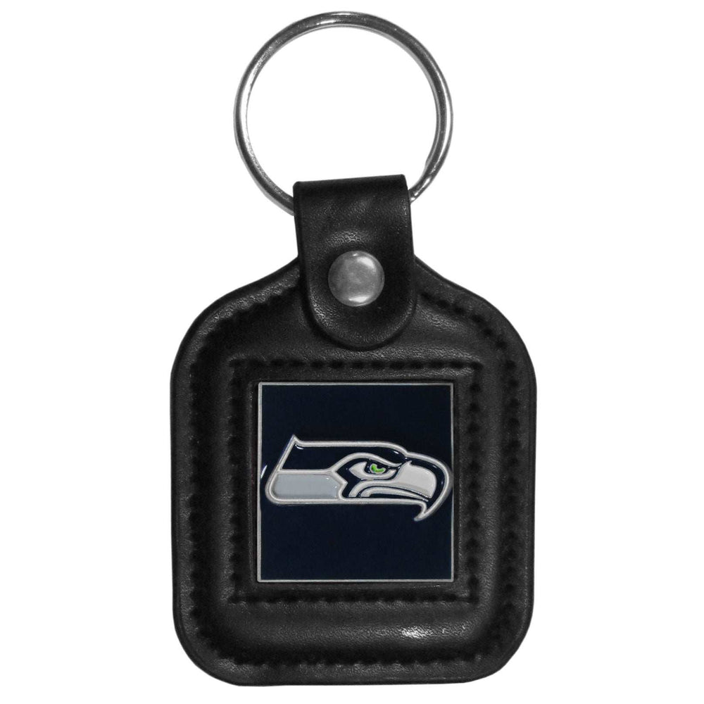 Seattle Seahawks Square Leatherette Key Chain - Seattle Seahawks - Flyclothing LLC