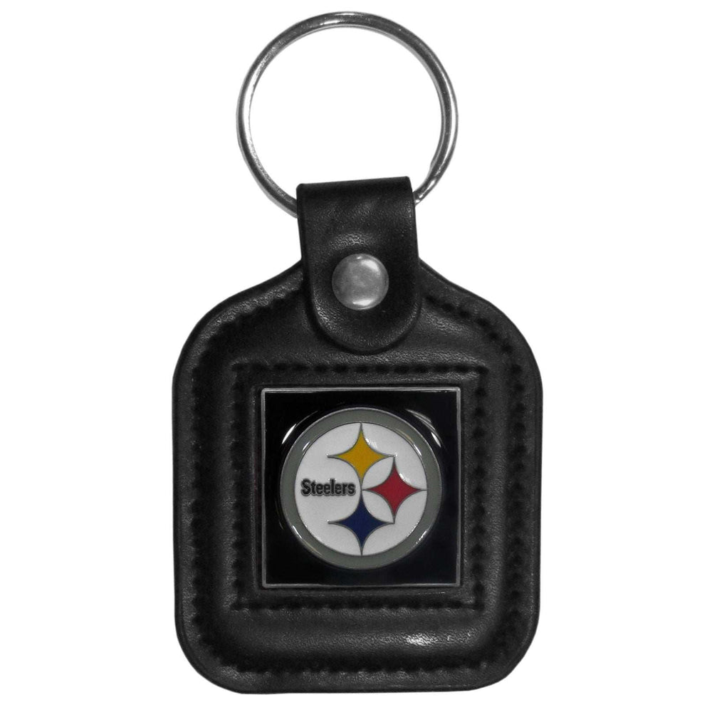 Pittsburgh Steelers Square Leatherette Key Chain - Pittsburgh Steelers - Flyclothing LLC