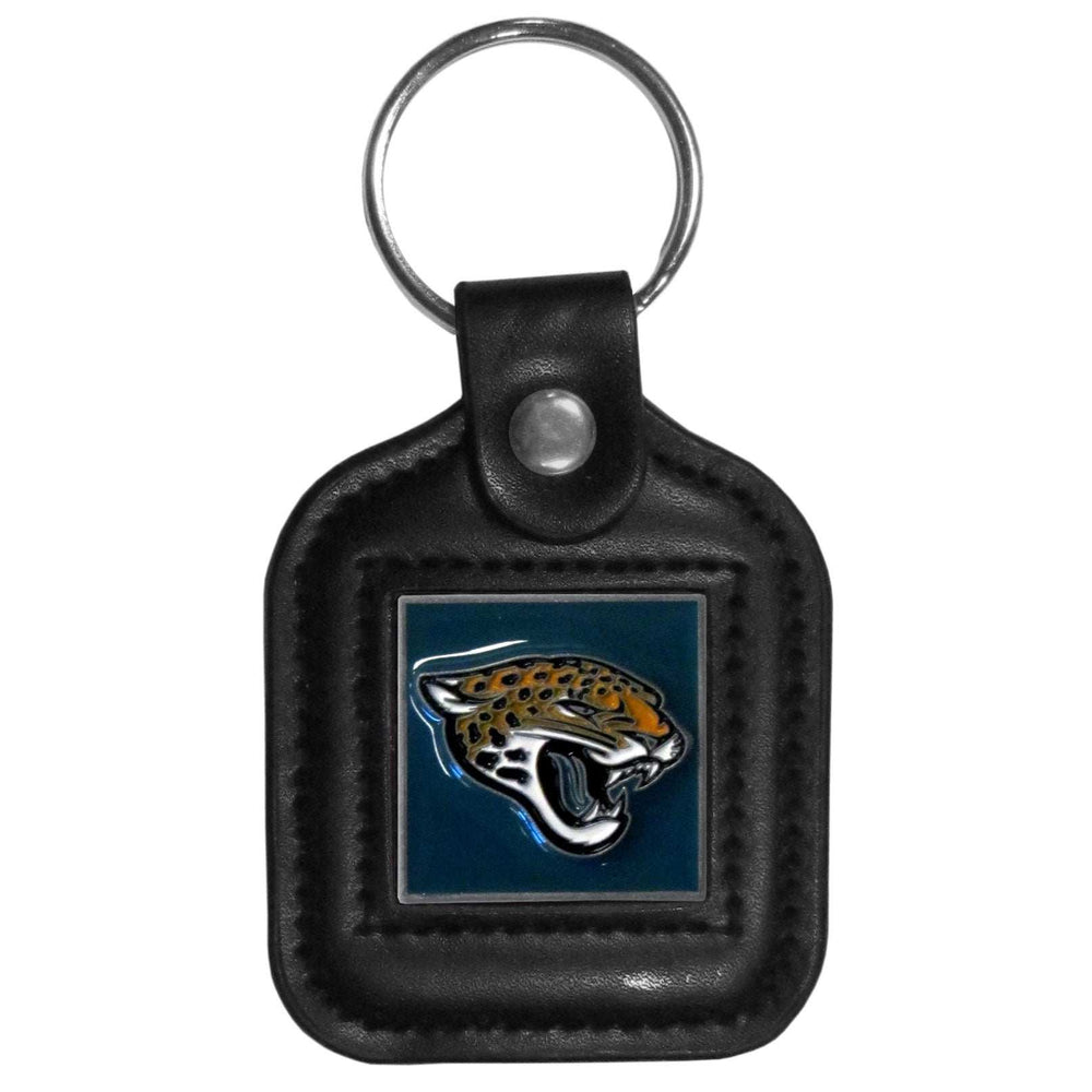 Jacksonville Jaguars Square Leatherette Key Chain - Jacksonville Jaguars - Flyclothing LLC