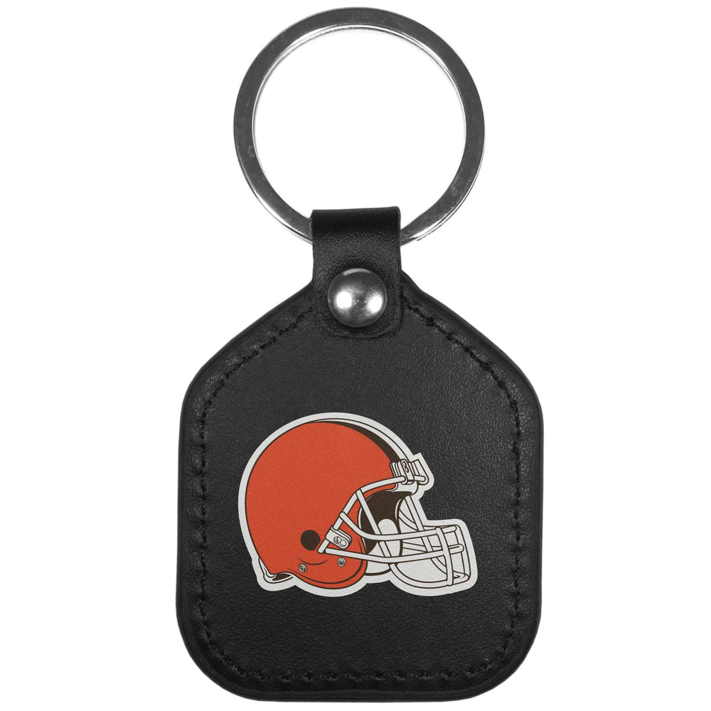 Cleveland Browns Leather Square Key Chains - Cleveland Browns - Flyclothing LLC
