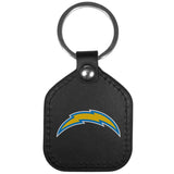 Los Angeles Chargers Leather Square Key Chains - Los Angeles Chargers - Flyclothing LLC