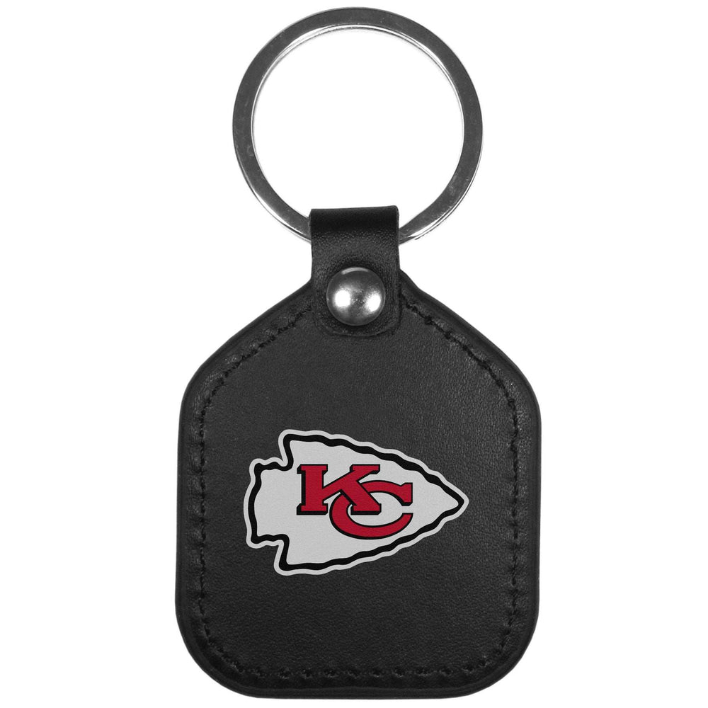 Kansas City Chiefs Leather Square Key Chains - Kansas City Chiefs - Flyclothing LLC