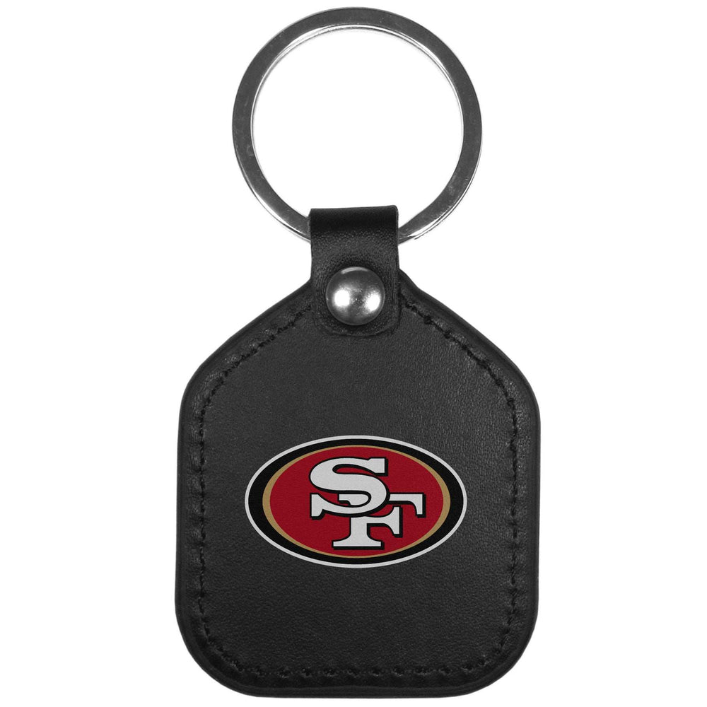 San Francisco 49ers Leather Square Key Chains - San Francisco 49ers - Flyclothing LLC