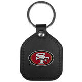 San Francisco 49ers Leather Square Key Chains - San Francisco 49ers - Flyclothing LLC