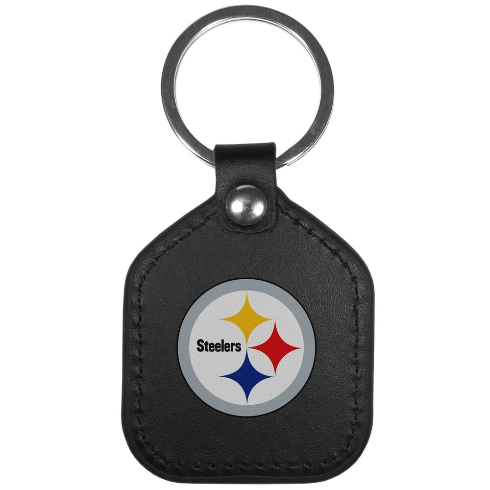 Pittsburgh Steelers Leather Square Key Chains - Pittsburgh Steelers - Flyclothing LLC