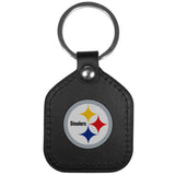 Pittsburgh Steelers Leather Square Key Chains - Pittsburgh Steelers - Flyclothing LLC