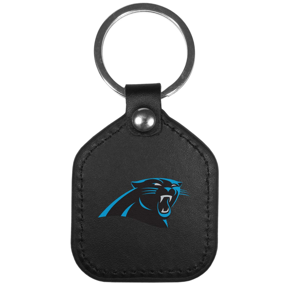 Carolina Panthers Leather Square Key Chains - Carolina Panthers - Flyclothing LLC