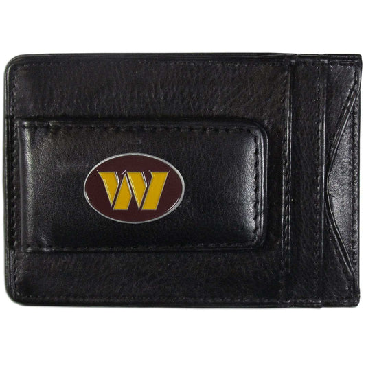 Washington Commanders Leather Cash & Cardholder - Siskiyou Buckle - Flyclothing LLC