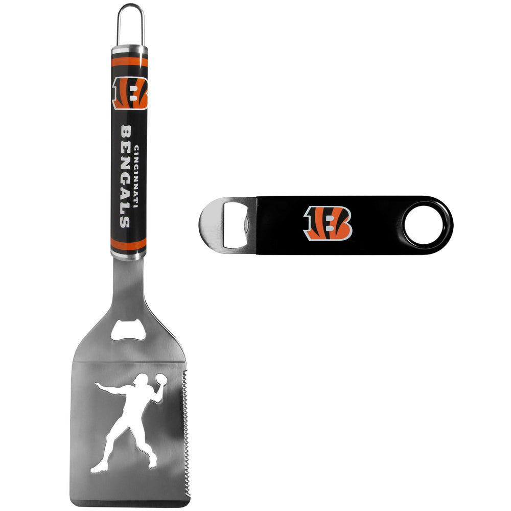 Cincinnati Bengals Steel Logo Spatula w/Bottle Opener - Cincinnati Bengals - Flyclothing LLC