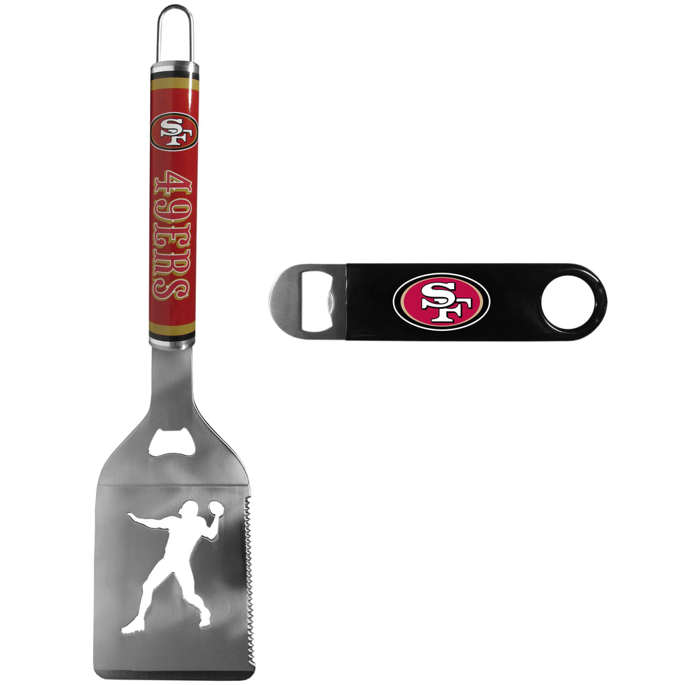 San Francisco 49ers Steel Logo Spatula w/Bottle Opener - San Francisco 49ers - Flyclothing LLC