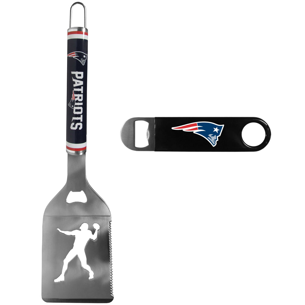New England Patriots Steel Logo Spatula w/Bottle Opener - New England Patriots - Flyclothing LLC