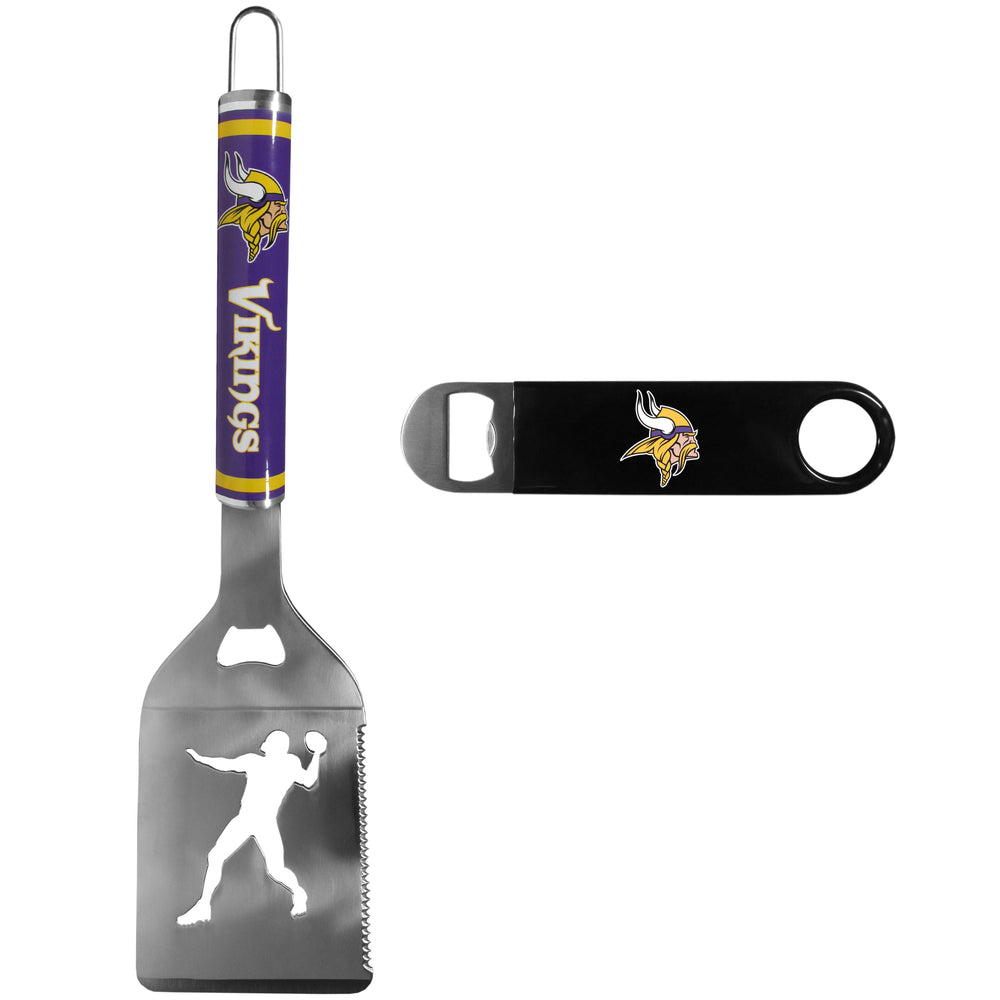 Minnesota Vikings Steel Logo Spatula w/Bottle Opener - Minnesota Vikings - Flyclothing LLC
