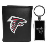 Atlanta Falcons Leather Tri-fold Wallet & Multitool Key Chain - Atlanta Falcons - Flyclothing LLC
