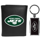 New York Jets Leather Tri-fold Wallet & Multitool Key Chain - New York Jets - Flyclothing LLC