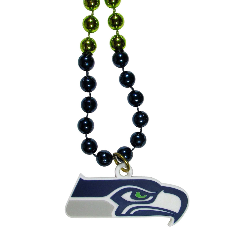 Seattle Seahawks Mardi Gras Bead Necklace - Seattle Seahawks - Flyclothing LLC