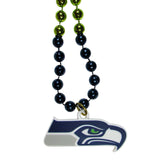 Seattle Seahawks Mardi Gras Bead Necklace - Seattle Seahawks - Flyclothing LLC
