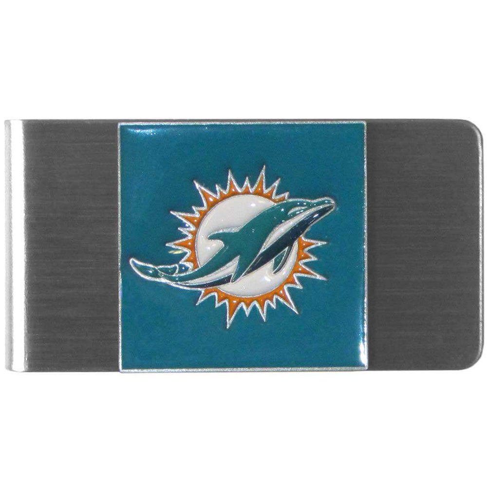 Miami Dolphins Steel Money Clip - Miami Dolphins - Flyclothing LLC