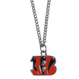 Cincinnati Bengals Chain Necklace with Small Charm - Cincinnati Bengals - Flyclothing LLC