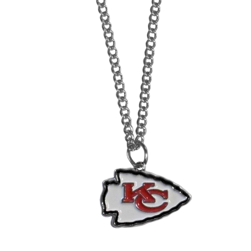 Kansas City Chiefs Chain Necklace with Small Charm - Kansas City Chiefs - Flyclothing LLC