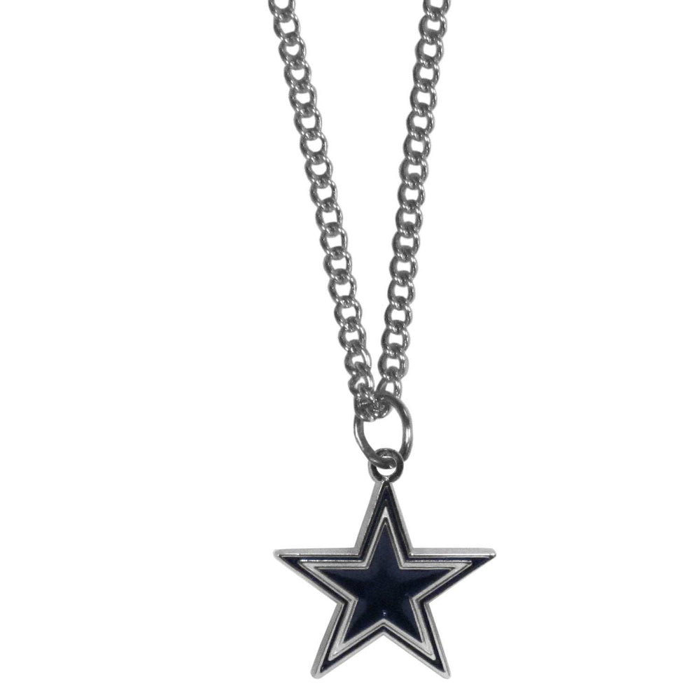 Dallas Cowboys Chain Necklace with Small Charm - Dallas Cowboys - Flyclothing LLC