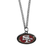 San Francisco 49ers Chain Necklace with Small Charm - San Francisco 49ers - Flyclothing LLC