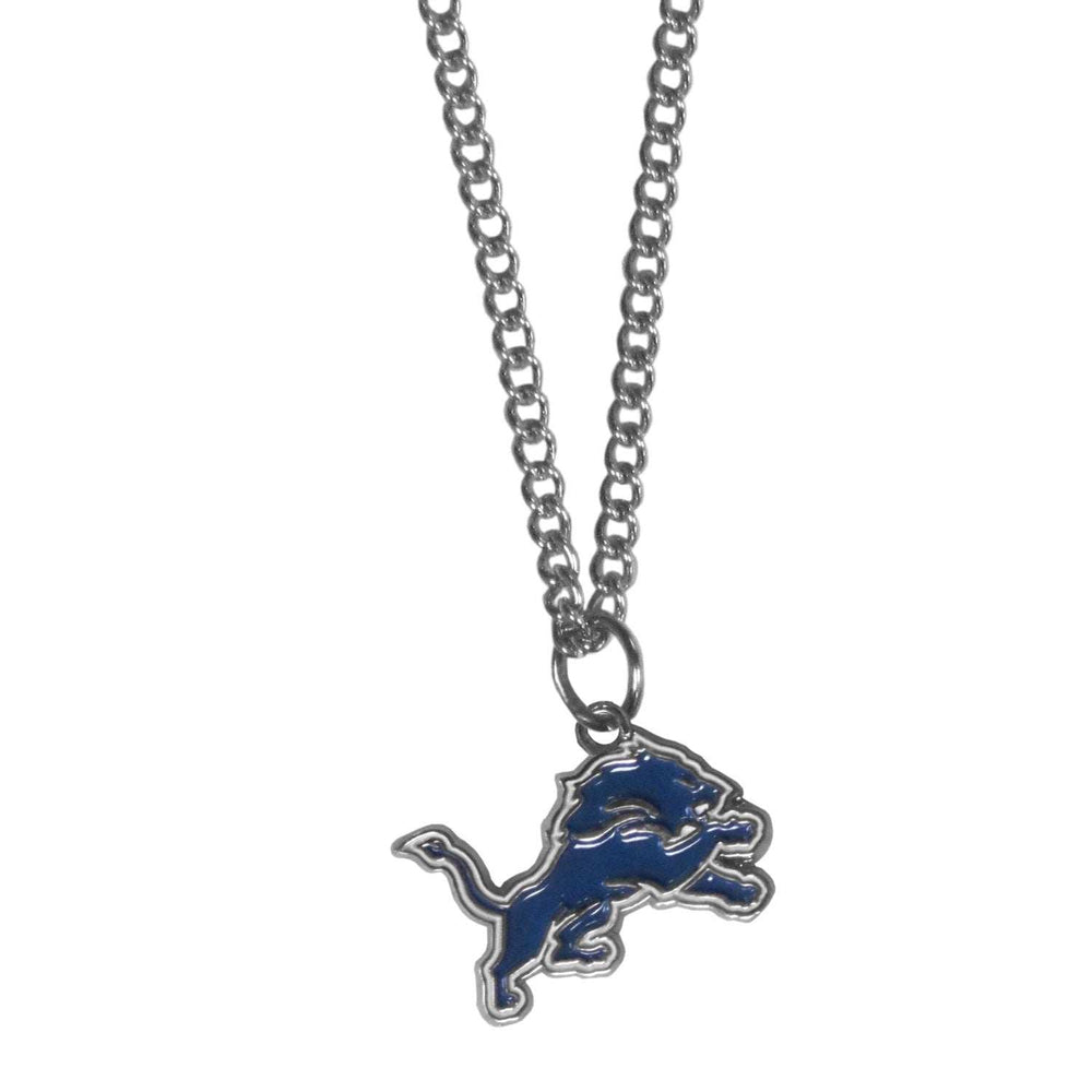 Detroit Lions Chain Necklace with Small Charm - Detroit Lions - Flyclothing LLC