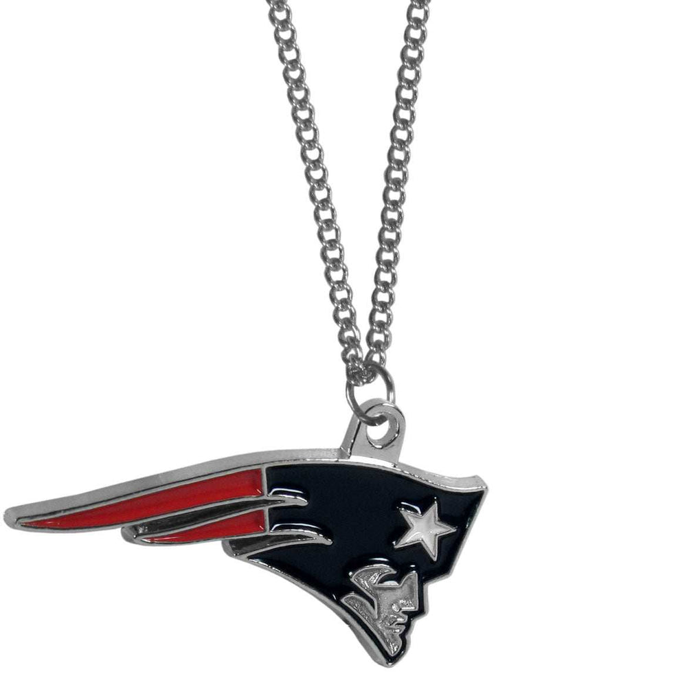 New England Patriots Chain Necklace with Small Charm - New England Patriots - Flyclothing LLC