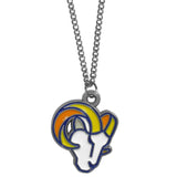 Los Angeles Rams Chain Necklace with Small Charm - Los Angeles Rams - Flyclothing LLC