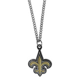 New Orleans Saints Chain Necklace with Small Charm - New Orleans Saints - Flyclothing LLC