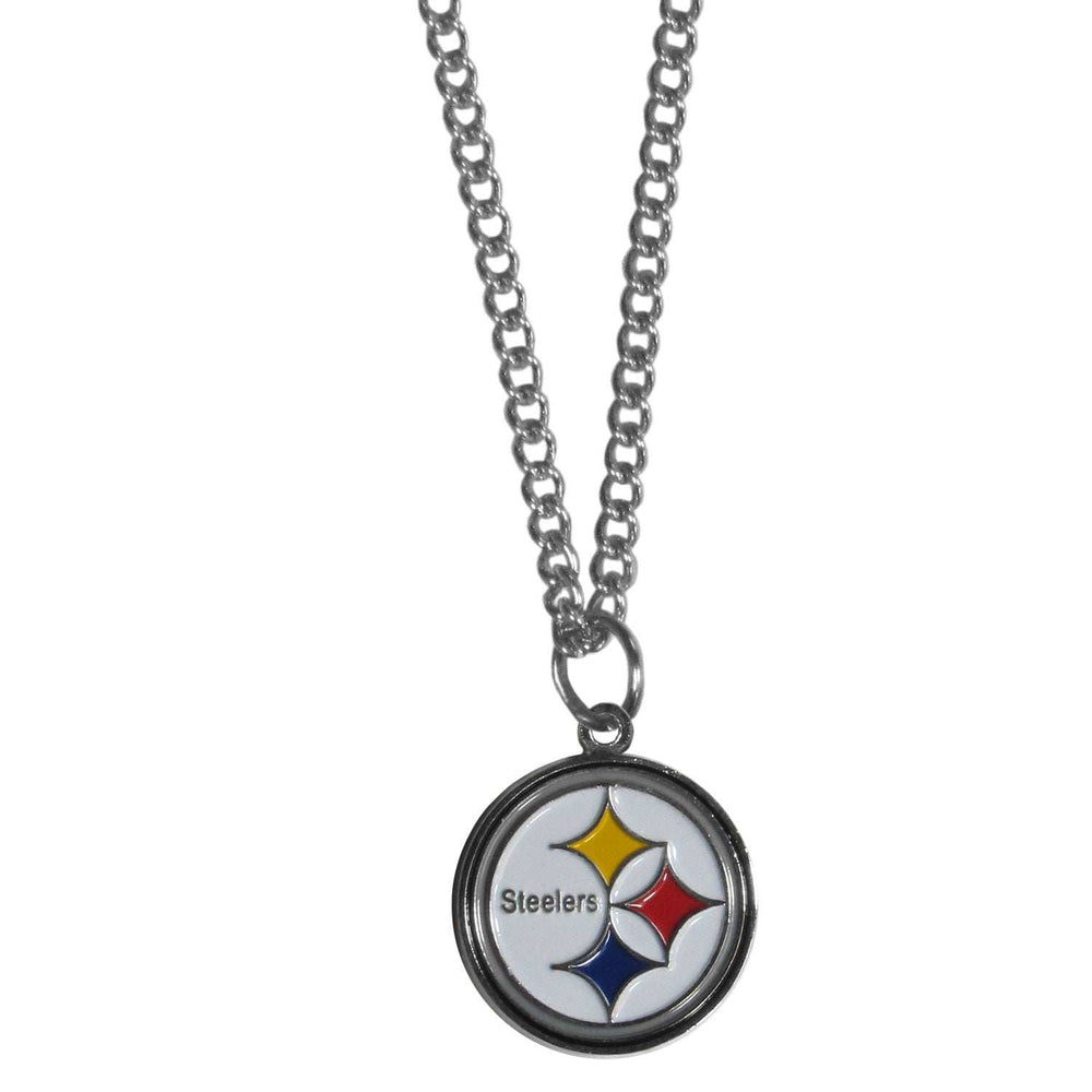 Pittsburgh Steelers Chain Necklace with Small Charm - Pittsburgh Steelers - Flyclothing LLC