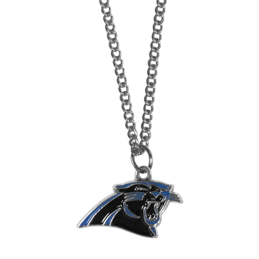 Carolina Panthers Chain Necklace with Small Charm - Carolina Panthers - Flyclothing LLC