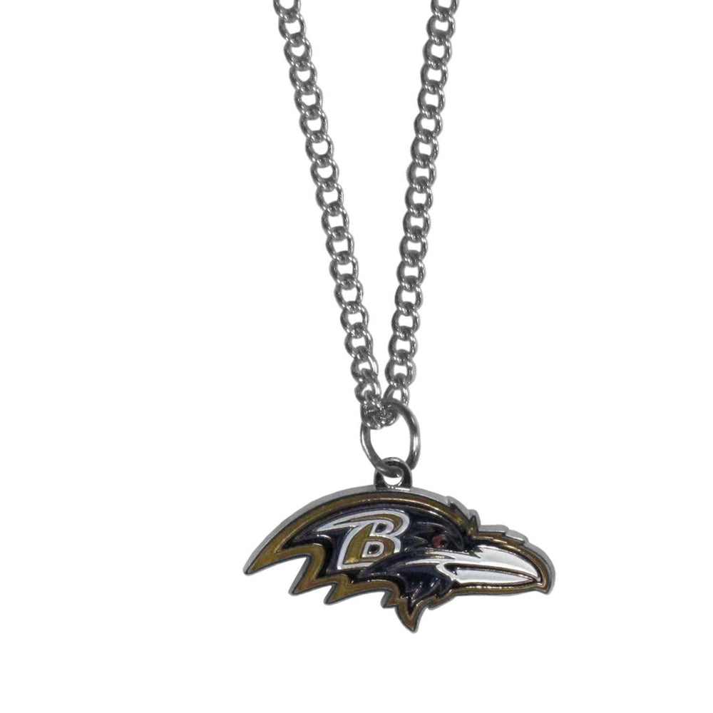 Baltimore Ravens Chain Necklace with Small Charm - Baltimore Ravens - Flyclothing LLC