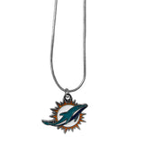 Miami Dolphins Snake Chain Necklace - Miami Dolphins - Flyclothing LLC