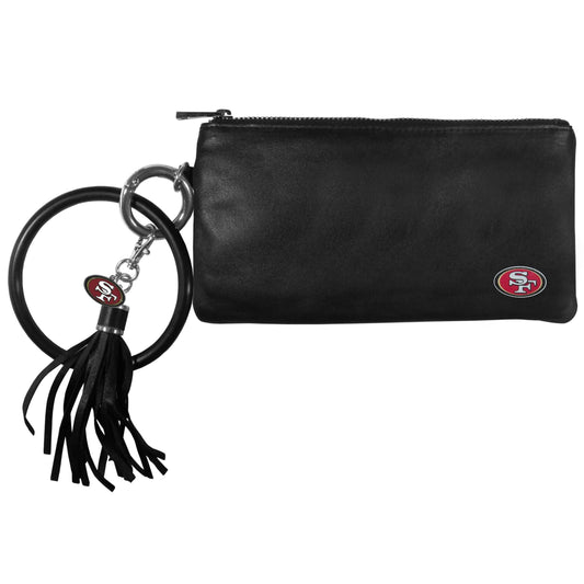 San Francisco 49ers Leather Women's Bracelet Wallet - San Francisco 49ers - Flyclothing LLC
