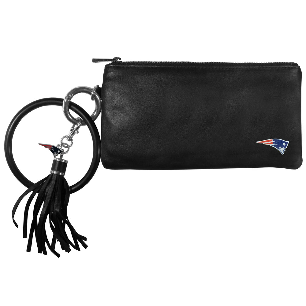 New England Patriots Leather Women's Bracelet Wallet - New England Patriots - Flyclothing LLC