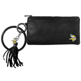 Minnesota Vikings Leather Women's Bracelet Wallet - Minnesota Vikings - Flyclothing LLC
