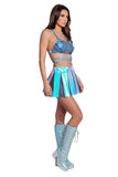 J-Valentine FR120 - Vinyl Pleated Skirt***50% OFF*** - J. Valentine - Flyclothing LLC