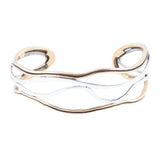 Fresh Two Toned Sterling Silver and Bronze Cuff Bracelet - Barse Jewelry - Flyclothing LLC
