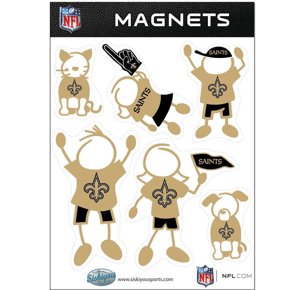 New Orleans Saints Family Magnet Set - New Orleans Saints - Flyclothing LLC