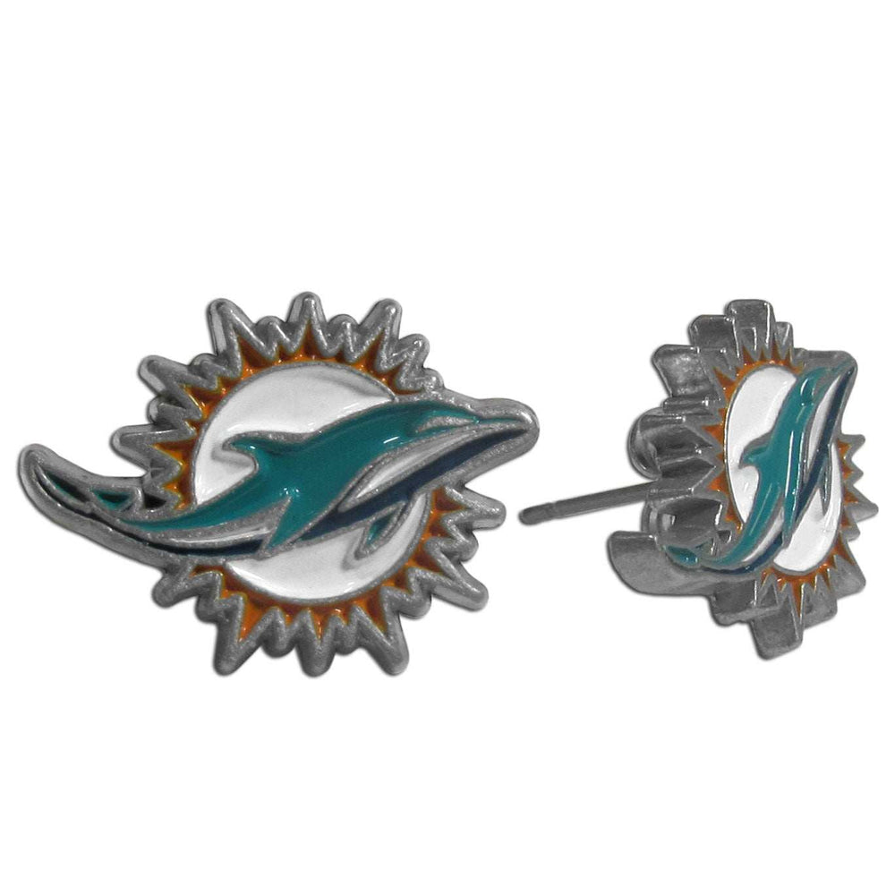 Miami Dolphins Stud Earrings - Miami Dolphins - Flyclothing LLC