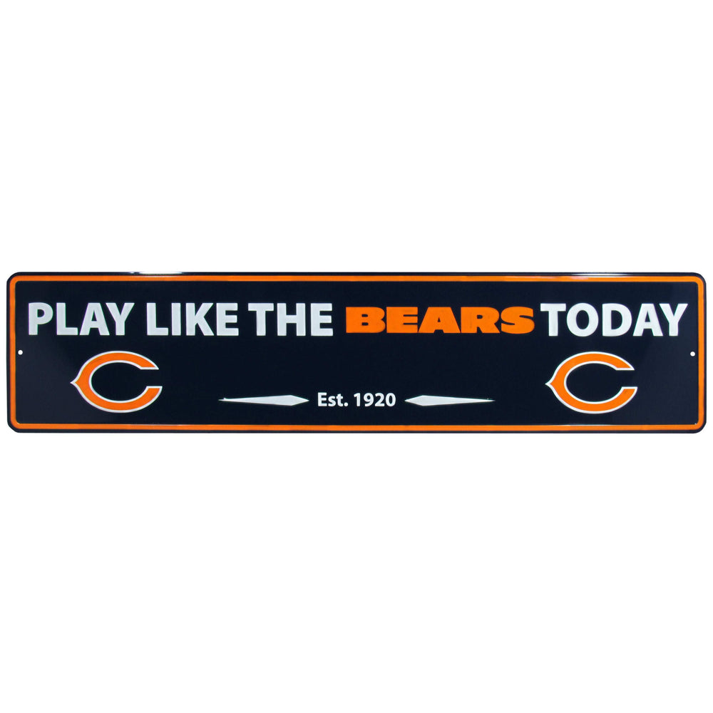 Chicago Bears Street Sign Wall Plaque - Chicago Bears - Flyclothing LLC