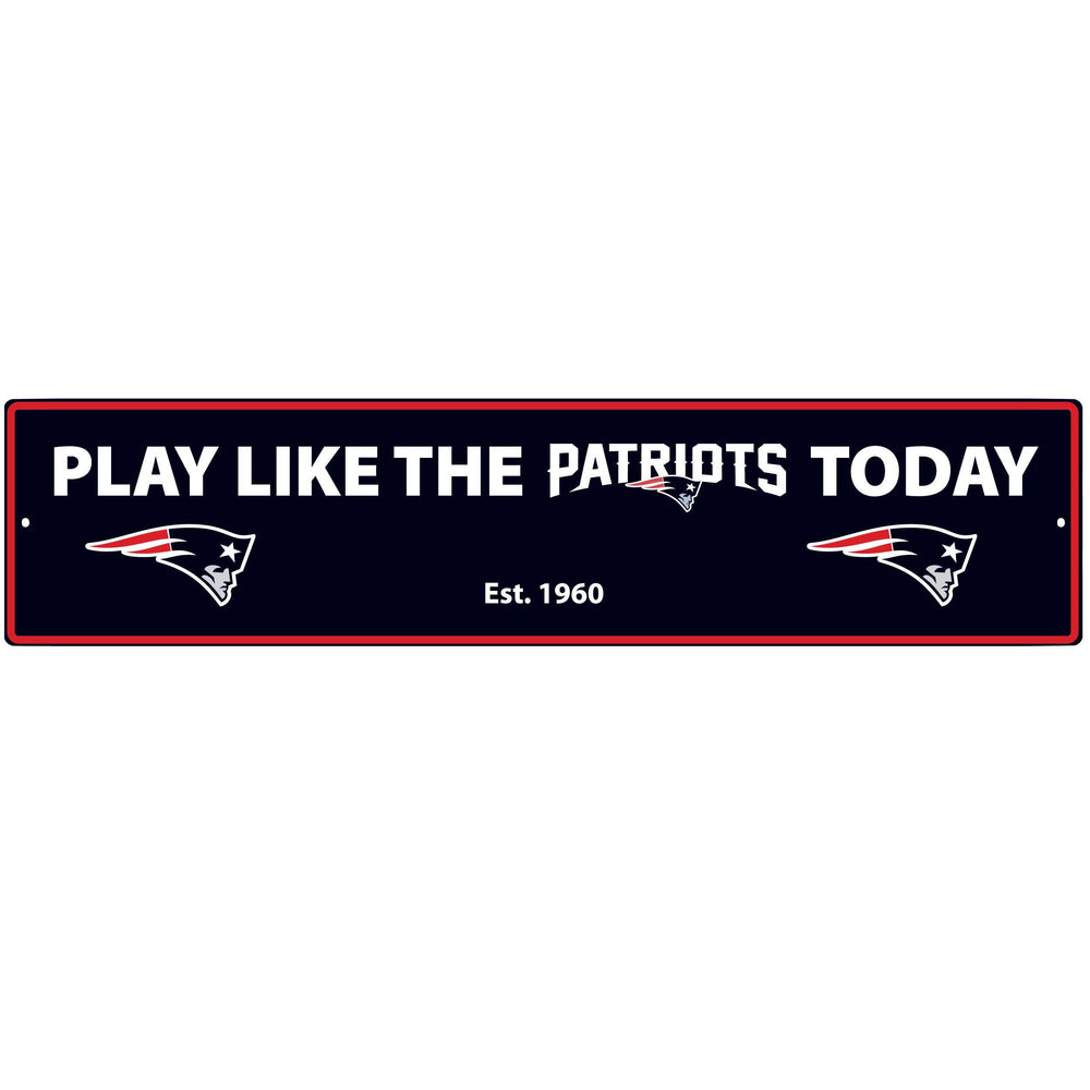 New England Patriots Street Sign Wall Plaque - New England Patriots - Flyclothing LLC