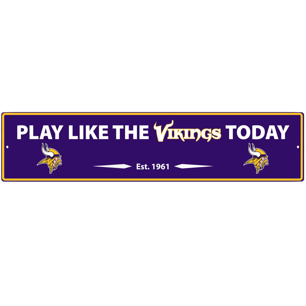 Minnesota Vikings Street Sign Wall Plaque - Minnesota Vikings - Flyclothing LLC