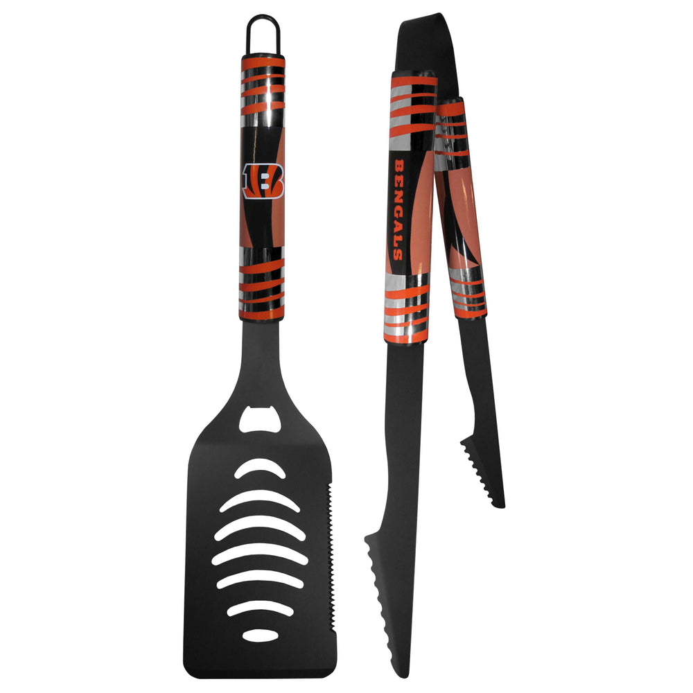 Cincinnati Bengals 2 pc Black Tailgate BBQ Set - Cincinnati Bengals - Flyclothing LLC