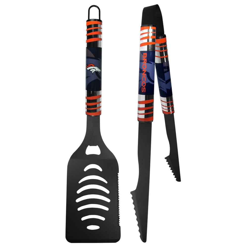 Denver Broncos 2 pc Black Tailgate BBQ Set - Denver Broncos - Flyclothing LLC
