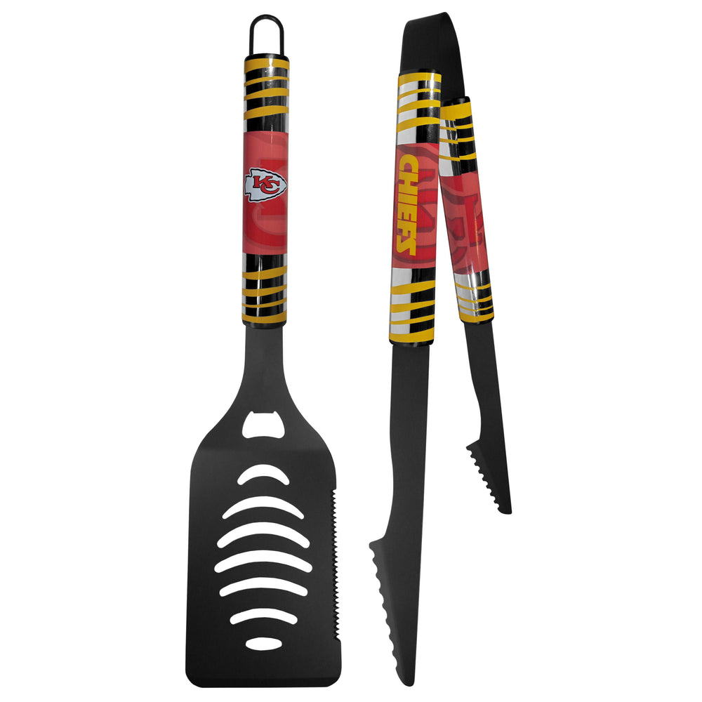 Kansas City Chiefs 2 pc Black Tailgate BBQ Set - Kansas City Chiefs - Flyclothing LLC