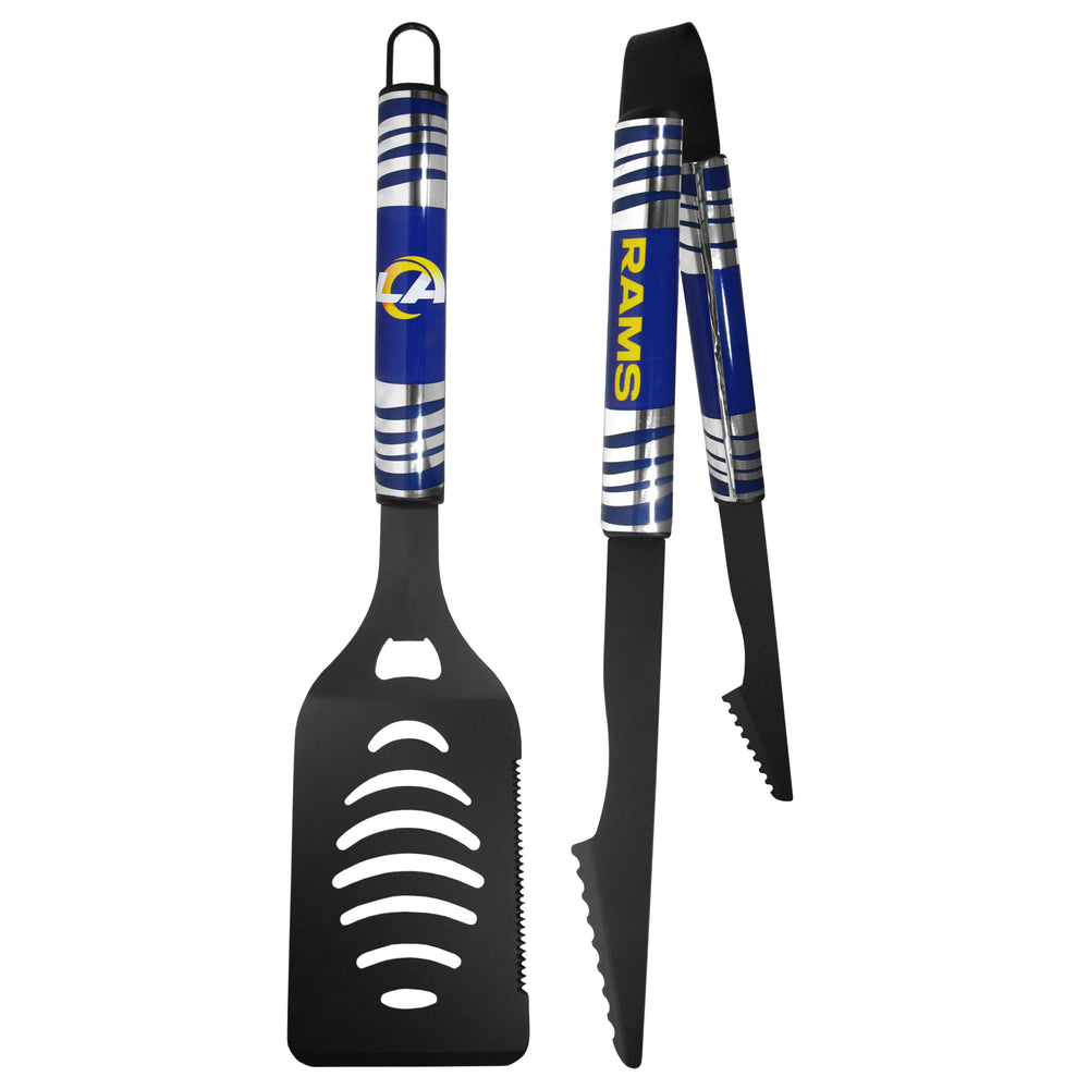 Los Angeles Rams 2 pc Black Tailgate BBQ Set - Los Angeles Rams - Flyclothing LLC