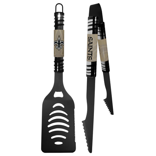 New Orleans Saints 2 pc Black Tailgate BBQ Set - New Orleans Saints - Flyclothing LLC